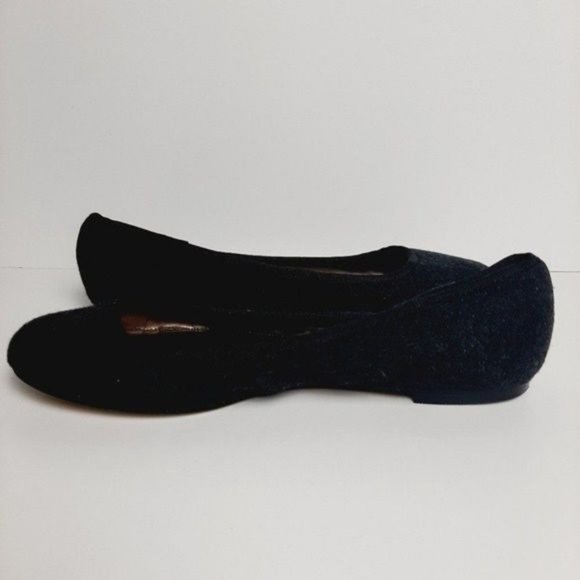 LANDS' END  Ballet Flats Felted Slip-On Shoes Dark Grey Sz 8 - Picture 8 of 11
